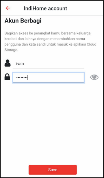 Input Nama dan Password